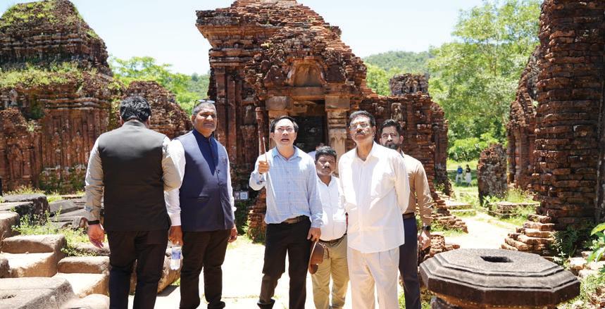 Odisha Governor visits historic My Son Temple complex in Vietnam