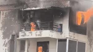 Man, two children killed in massive fire in multi-storey apartment in Delhi's Dwarka