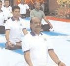 L-G, Delhi Assembly Speaker join yoga day celebrations