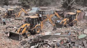 Demolition of illegal portion of Delhi's Mangolpuri mosque underway