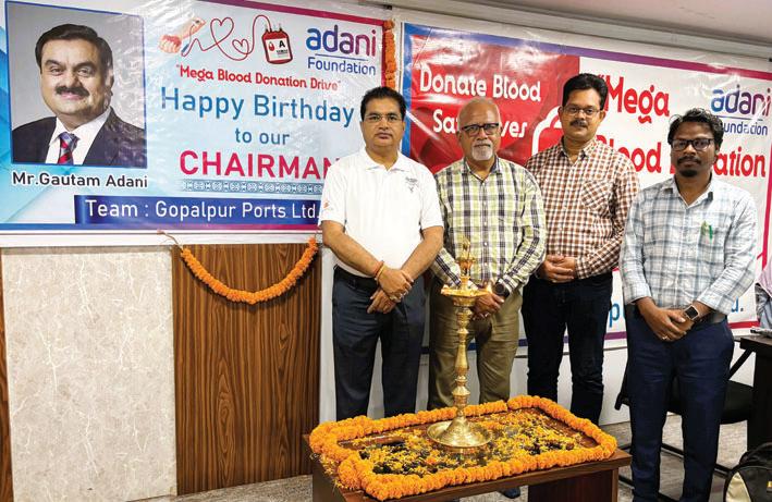 Adani Foundation organises blood donation camp at Gopalpur Port