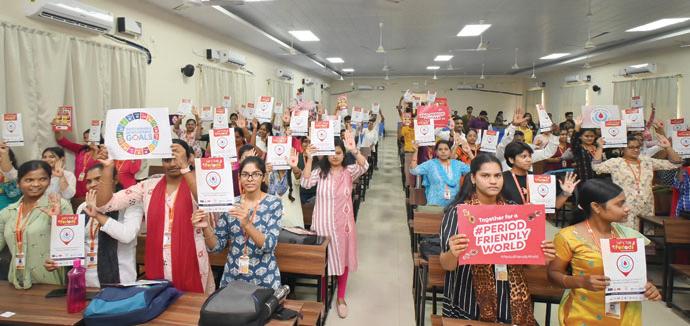 Public health youth outreach program on menstrual hygiene at Berhampur University