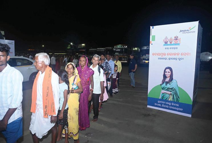 Jindal Foundation serves devotees at Rath Yatra in Puri for 11th consecutive year
