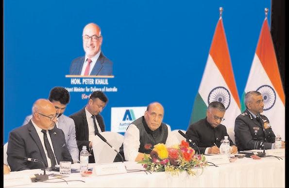 Rajnath pitches for co-development of military hardware by India & Australia
