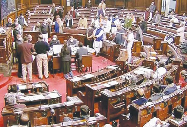 Oppn stages walkout from RS demanding timeline for discussion on ‘electoral reforms’