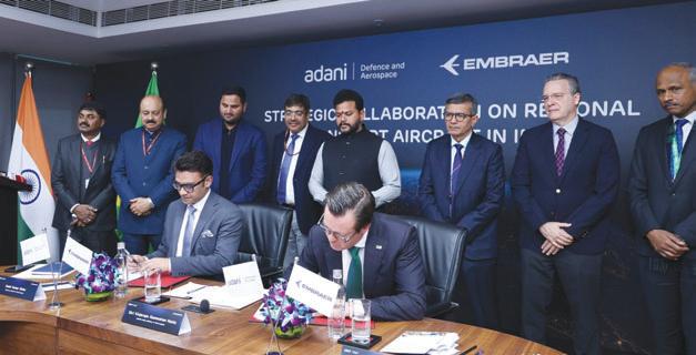 Adani Group and Embraer to set up regional aircraft manufacturing unit in India