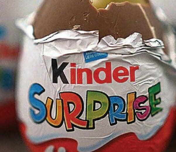 KINDER SURPRISE! SALMONELLA EGGS