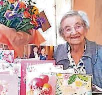 Old romantic Hilda enjoys 111th birthday