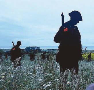 Standing for heroes of D-Day