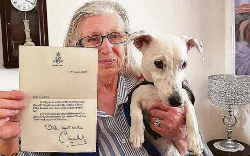 Queen's praise for alarm hero puppy