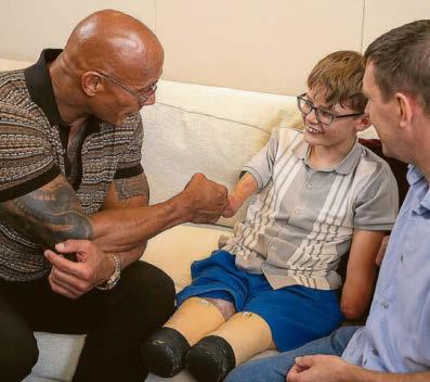 The Rock to our new Pride of Britain winner: I'm your biggest fan... literally
