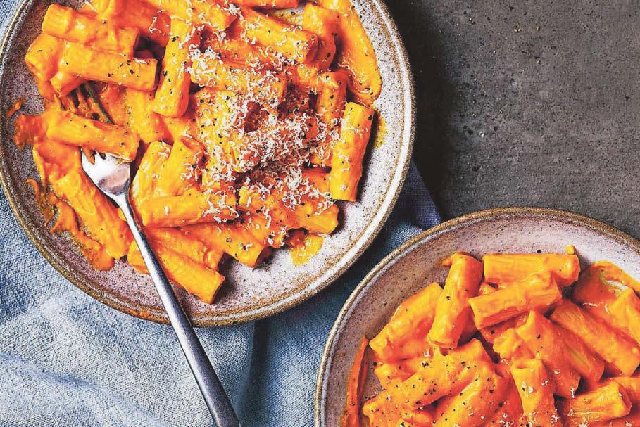 Creamy pumpkin pasta
