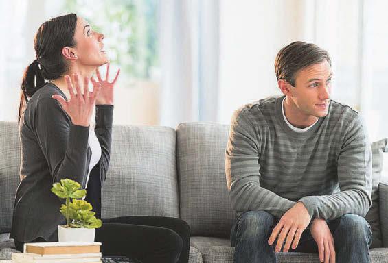 Stroppy partner is so lazy it feels like having another kid