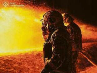Fighting the fires of huge Russian strike