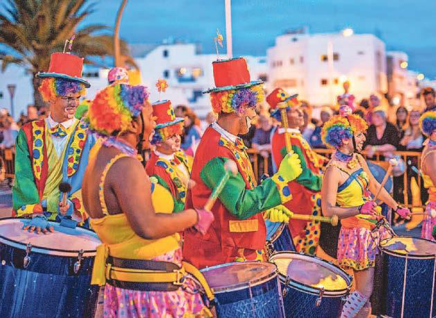 Fly, party and flop for Canary carnival time