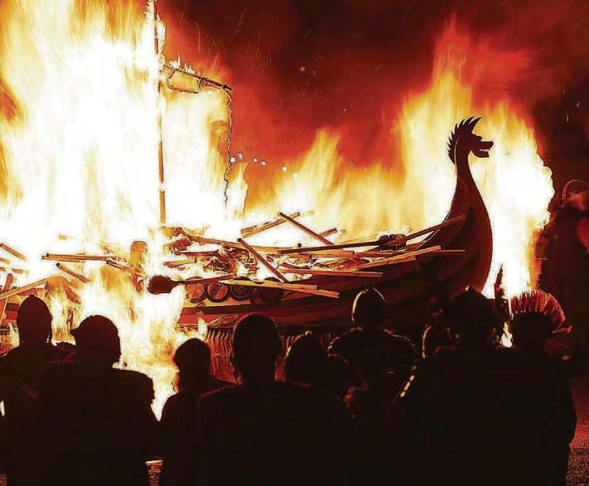 Fiery Viking festival pushes the boat out
