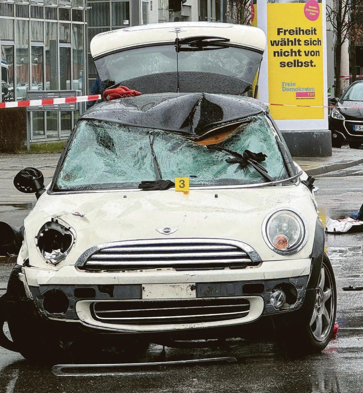 Horror as car ploughs into crowd