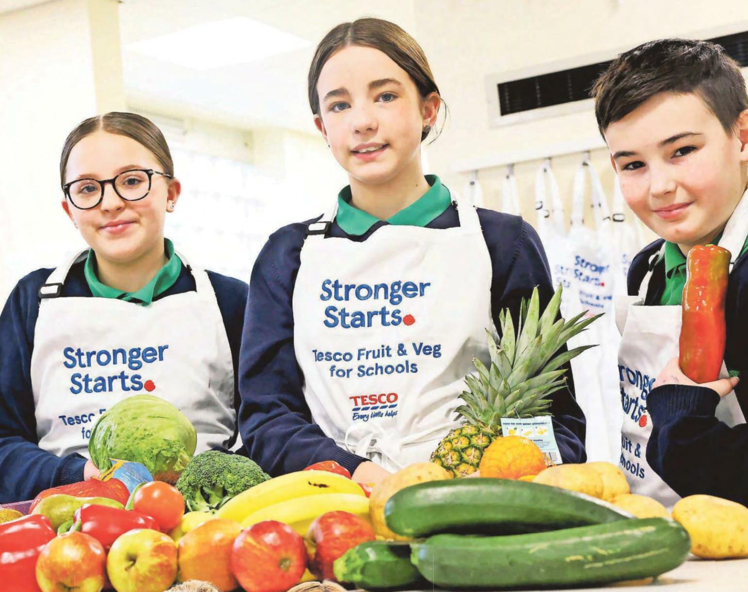 Some pupils have never even tasted strawberries or pineapple...until now!