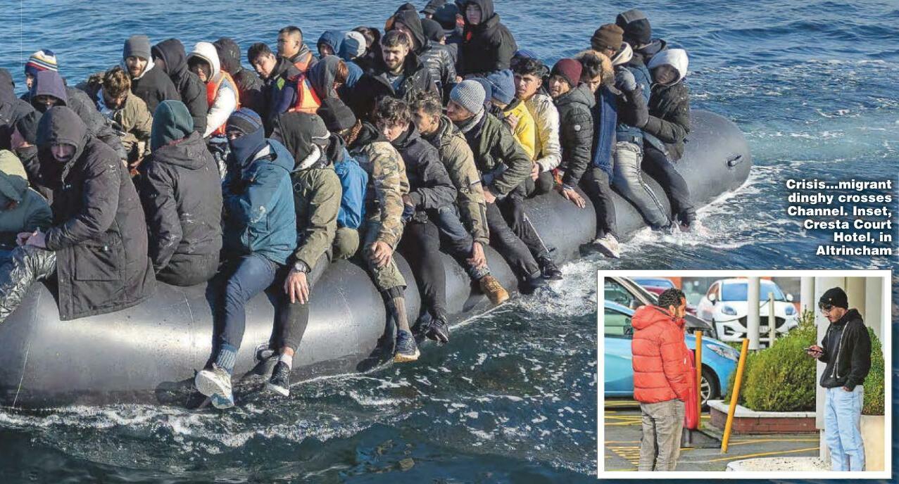Sharp rise in asylum seeker hotel places sees bill soar to £10.5m a day