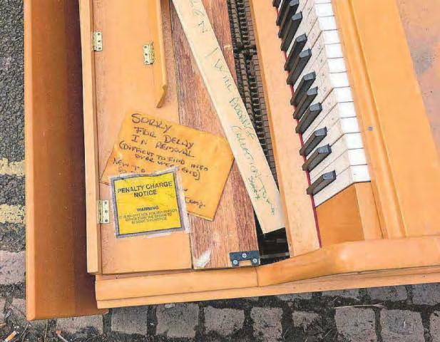 Piano is ticketed for A Major parking error