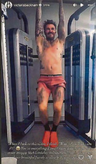 Becks is having a ball at 50