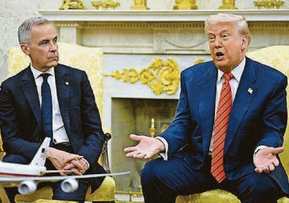 'Never say never' Trump taunts Carney
