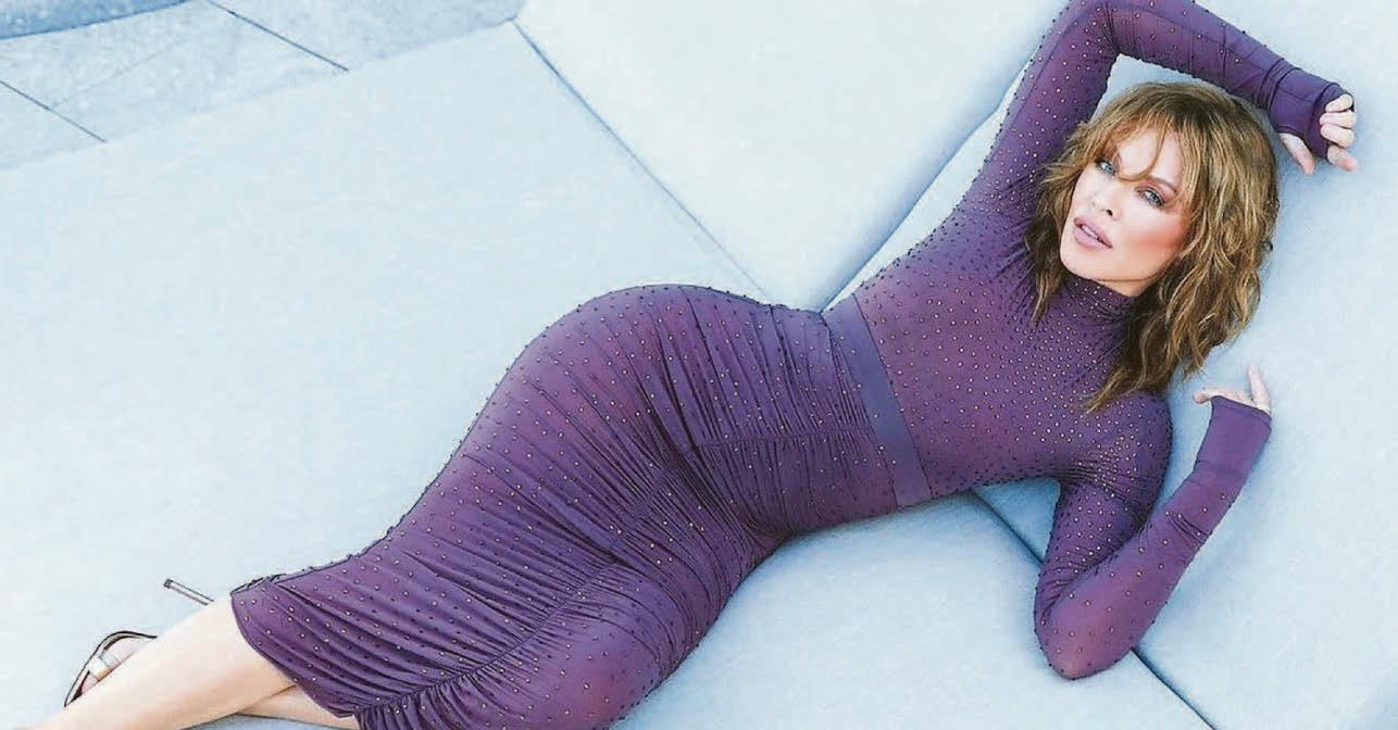 Kylie having a nice long rest? She should be so lucky...