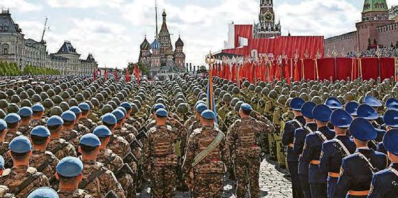 Putin's military might on parade