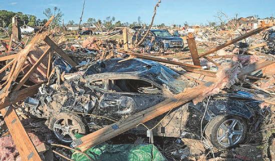 At least 27 killed after tornados batter US states