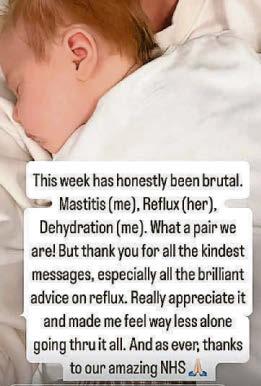 Carrie's warning after she and her baby hospitalised