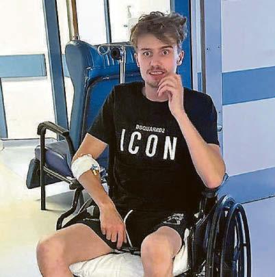 Brit's miracle escape after hotel plunge