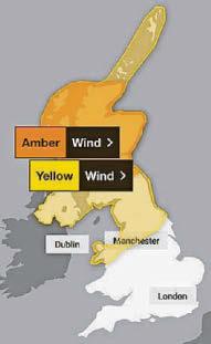 Storm Floris set to batter Britain with 100mph gusts