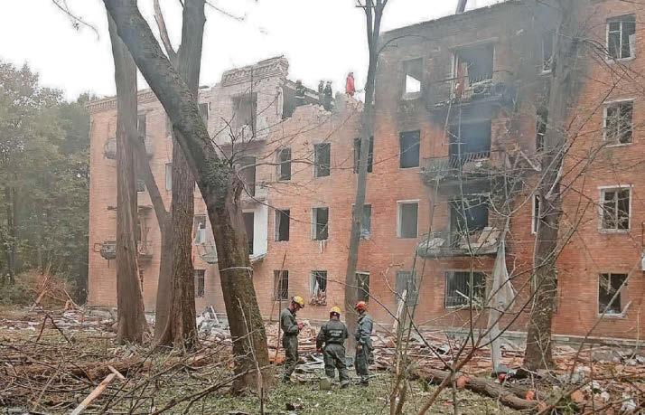 'We heard the blasts and suddenly we were covered in shards of glass'