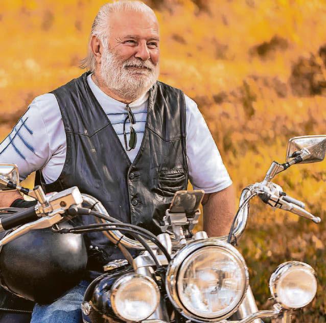 Born-again biker, 86, goes full throttle