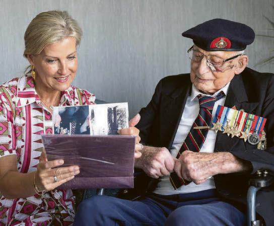 Sophie is moved to tears by ordeal of veteran, 105