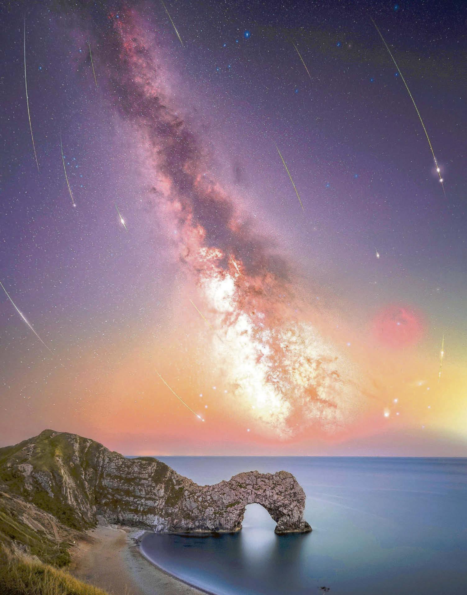 Perfect shooting stars shot