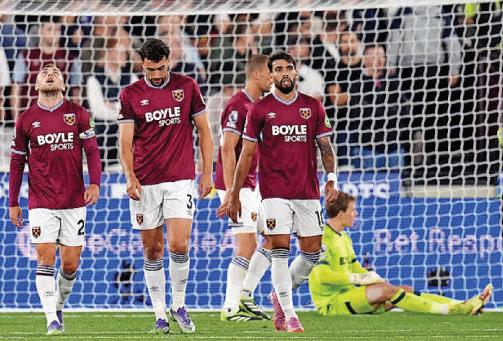 WEST HAM BOSS FEELS THE HEAT AFTER BLUES DAZZLE