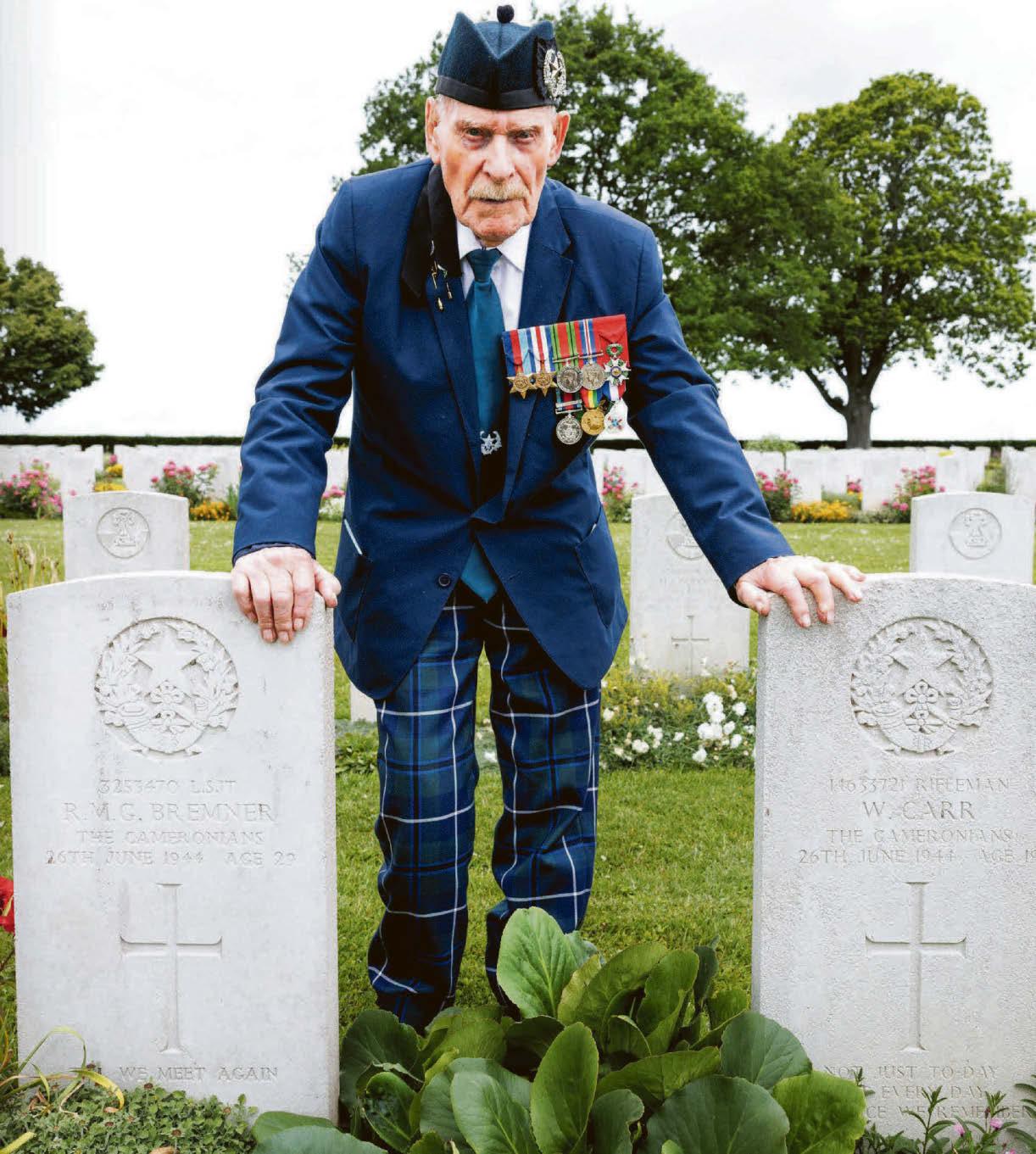 'I am determined to be in Normandy and the Netherlands I haven't forgotten the comrades we lost and I never will'