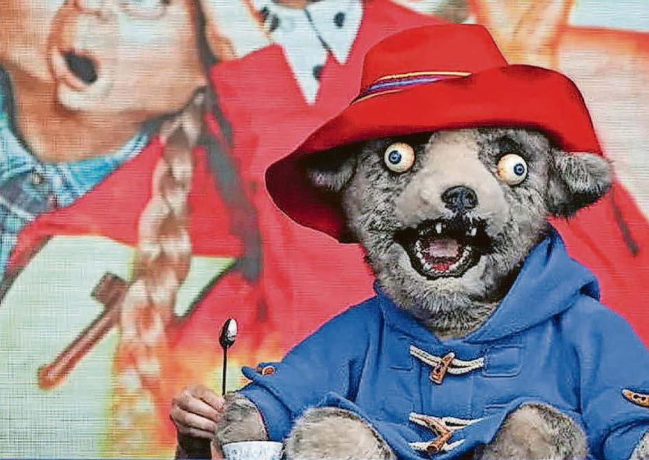 Spitting Image...? More like spitting feathers over Paddington puppet