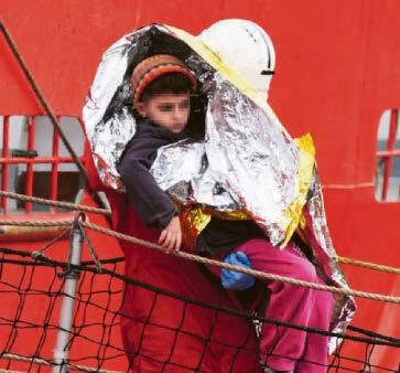 94 migrants thrown in sea after small boat caves in