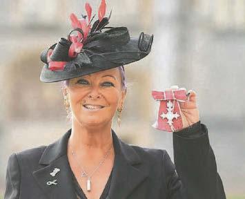 Tragic Harry's campaigning mum gets MBE