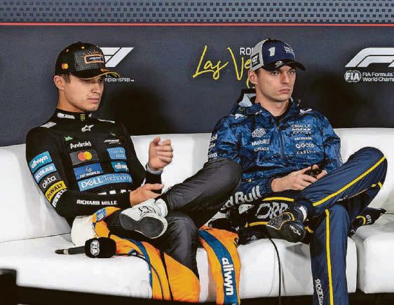 Lando unfazed by Max's momentum