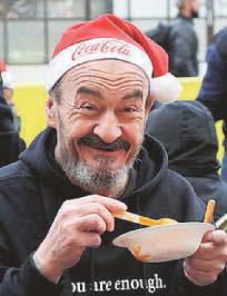 Station hosts hundreds of homeless at festive dinner