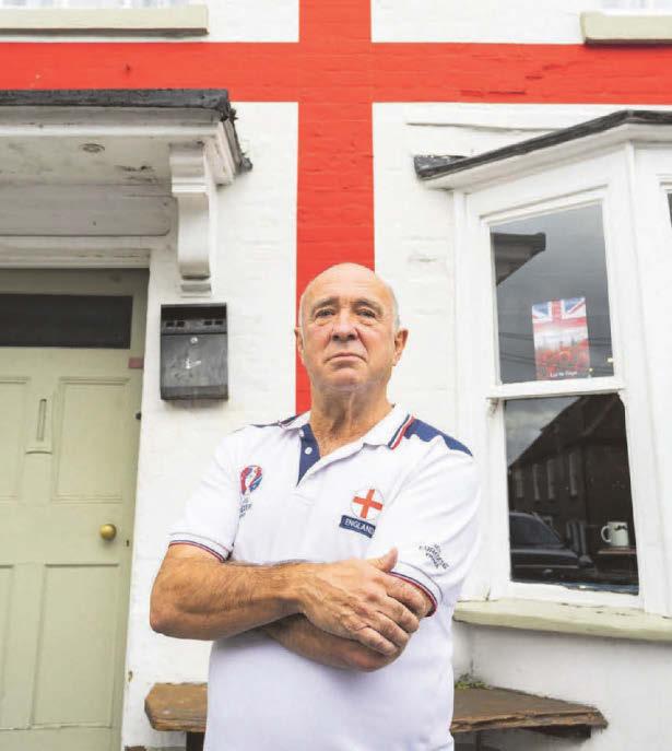 Row over 'racist' St George's Cross painted on pub