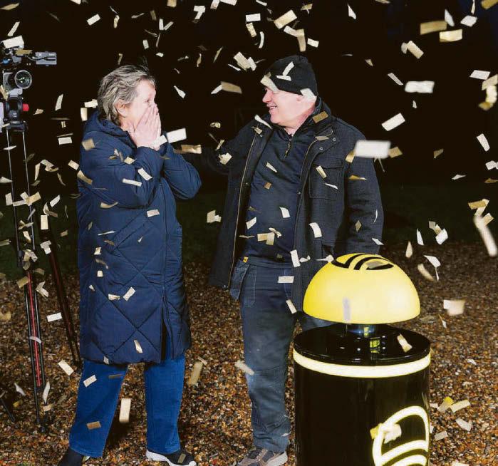 Lend us 20 quid...modest ask after partner wins £1million