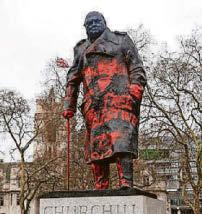 Man denies Churchill graffiti rap