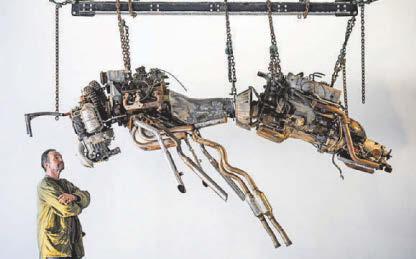 Glasto sculptor creates a buzz