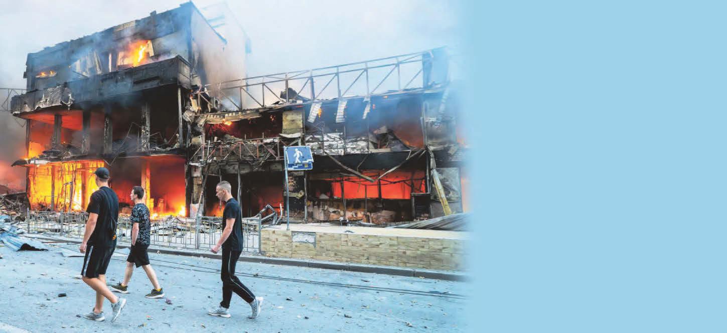 Kyiv hit by huge wave of missiles
