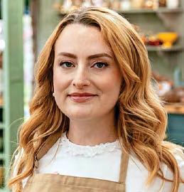 Please help me identify the celebs on Bake Off