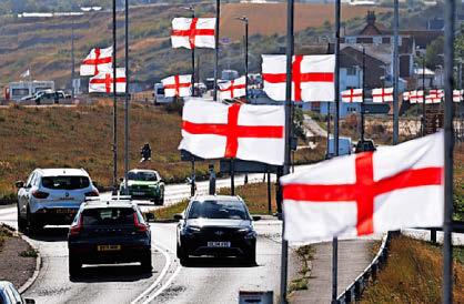 Flags making 'no go' zones for NHS